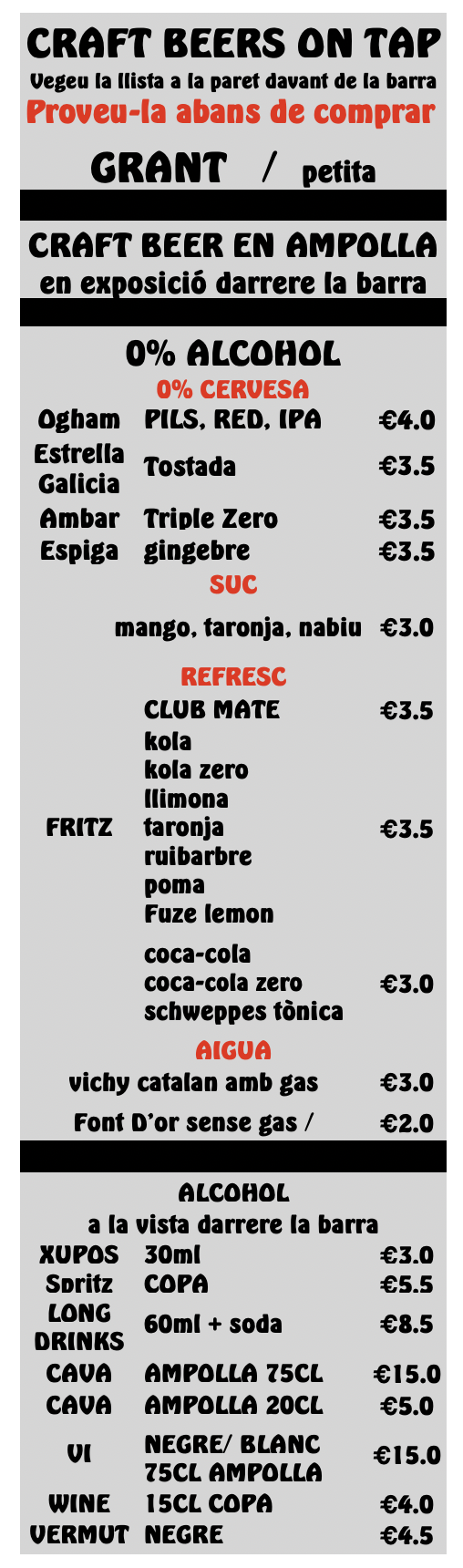 Catalan menu